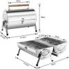 SunJas Holzkohlegrill CA-S22A, Reisegrill Edelstahl Produktbild-Vorschau 7