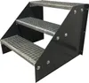 3 stufige freistehende Stahltreppe Standtreppe Breite 100cm Produktbild-Vorschau 1