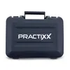 A black carrying case with the brand name 'PRACTIXX' in white text. Produktbild-Vorschau