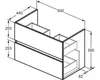 IDEAL STANDARD R0574TI Möbelpaket Eurovit+ m.WT 81cm Weiß Produktbild-Vorschau 7