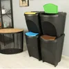 Poubelle- Set de 4 poubelles 120 L Système de tri des Voir les images du produit 4