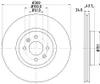 2x HELLA 8DD 355 113-061 Bremsscheibe Vorderachse Produktbild-Vorschau 4
