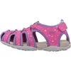 Geox Mädchen Sandalen Roxanne A mit Klettverschluss in Rosa Produktbild-Vorschau 2