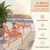 KOMFOTTEU Polyrattan Gartenmöbel Set, 3-teilig Bistroset Produktbild-Vorschau 5
