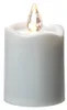 LED Grabkerze - Grablicht - Sensor - gelb flackernde LED - H: 9,5cm D:6cm - 2500h Leuchtdauer - weiß Produktbild-Vorschau