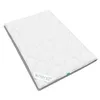 A white quilted blanket or duvet is shown lying flat on a white background. Produktbild-Vorschau