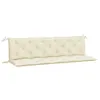 Gartenbank-Auflage Cremeweiß 180x(50+50)x7 cm Oxford-Gewebe Produktbild-Vorschau 5