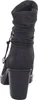 A black boot with a block heel is shown from the side against a white background. Voir les images du produit