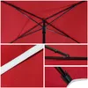 VOUNOT® Sonnenschirm für Balkon, 200 × 125 cm, Knickbarer Produktbild-Vorschau 14
