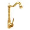 A gold-colored vintage-style faucet is shown against a white background. Podgląd zdjęcia produktu