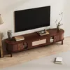 STILVORA TV-kast met rieten lades, TV-dressoir met 2 houten Productafbeelding-voorbeeld 11