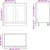 vidaXL Base lavello Porto White 80x46x81,5 cm Materiale a Anteprima dell’immagine prodotto 8