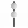 Wandleuchte Schwarz Weiß Wandlampe mit Schalter 60 cm hoch Produktbild-Vorschau 4