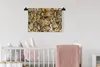 MuchoWow® Wandteppich Wandbehang Tiermuster - Gold - Produktbild-Vorschau 2