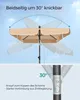 SONGMICS Sonnenschirm 180 x 125 cm UPF 50+ Sonnenschutz Produktbild-Vorschau 7