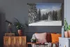 MuchoWow® Wandteppich Wandbehang Die schneebedeckten Bäume Produktbild-Vorschau 5