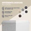 Casaria Banc de rangement gris clair 115x38x38cm Coffre de Voir les images du produit 4