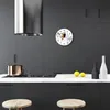 Glasuhr Wanduhr Küchenuhr Echt-Glas 30fi cm Tasse weiß Produktbild-Vorschau 3