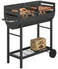 Wózek do grillowania na węgiel drzewny Outsunny z 2 Podgląd zdjęcia produktu 1