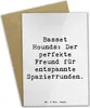 Mr. & Mrs. Panda Grußkarte Spruch Basset Hound Freund - Produktbild-Vorschau 1
