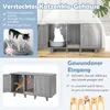 COSTWAY Katzenschrank, Katzenklo mit Eingang, Tür & Produktbild-Vorschau 6
