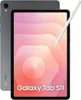 A Samsung Galaxy Tab S11 tablet with a stylus is shown against a white background with a gradient pink and orange wallpaper on the screen. Produktbild-Vorschau
