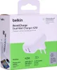 The image shows the retail packaging of a Belkin BoostCharge Dual Wall Charger. Anteprima dell’immagine prodotto