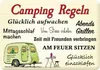 Kulthänger Blechschild Camping Regeln KH 081 Produktbild-Vorschau 1