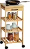 Küchenwagen aus Bambus KESPER, 34 x 34 x 73 cm Produktbild-Vorschau 3
