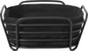 A black bread basket with a fabric liner, shown from a front-facing angle against a white background. Produktbild-Vorschau