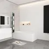 AICA 130cmx140cm Badewannenaufsatz Schwarz mit Blickdichten Produktbild-Vorschau 3