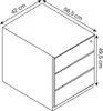 Rollcontainer Note grau H495 x B420 x T565mm 3 Produktbild-Vorschau 6