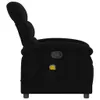 masážne kreslo vidaXL Black Fabric Náhľad obrázku produktu 5