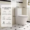 HOROW bezokrajová stojaca WC misa s splachovacou nádržou Náhľad obrázku produktu 3