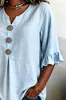 Blouse pour femmes ASKSA, en mousseline, style t-shirt, Voir les images du produit 2