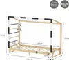 A diagram of a children's bed designed to look like a soccer goal, with dimensions indicated. Podgląd zdjęcia produktu