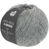 A ball of grey yarn with a dark grey label wrapped around it. Produktbild-Vorschau