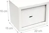 relaxdays sejf meblowy jasnoszary 23,0 x 17,0 x 17,0 cm Podgląd zdjęcia produktu 4