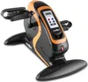 A black and orange mini exercise bike with a digital display and control panel. Náhľad obrázku produktu