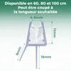S'AFIELINA Guarnizione doccia 2 pezzi 80cm per vetro 4-6mm Anteprima dell’immagine prodotto 9