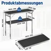 ROSEJANE Faltbare Messetheke 98 x 38 x 85 cm, Klapptisch Produktbild-Vorschau 2