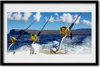 Bild 60x40 MDF-Rahmen Wandkunst Sea Fishing Landschaft Produktbild-Vorschau 1