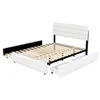 MODFU Polsterbett Plattformbett 140 x 200 cm mit Produktbild-Vorschau 8
