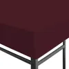 Tetto a padiglione 310 g / m² 3x3 m rosso vino Anteprima dell’immagine prodotto 2