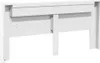 vidaXL LED-Kopfteil mit Ablagen Weiß 220x16,5x103,5 cm Produktbild-Vorschau 6