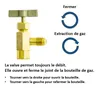 Kit R600a Réfrigérant 420 g + valve pour réfrigérateurs et Voir les images du produit 4
