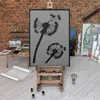 Große Malschablonen L 59x95 cm, Löwenzahn Wiese Saatgut Produktbild-Vorschau 5