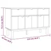 vidaXL Credenza OTTA 114x43x73,5 cm in legno di pino Anteprima dell’immagine prodotto 6