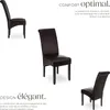 Chaise aspect cuir - marron, Lot de 4 Voir les images du produit 3