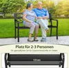 COSTWAY ławka ogrodowa żeliwna, ławka 2 osobowa, ławka Podgląd zdjęcia produktu 4